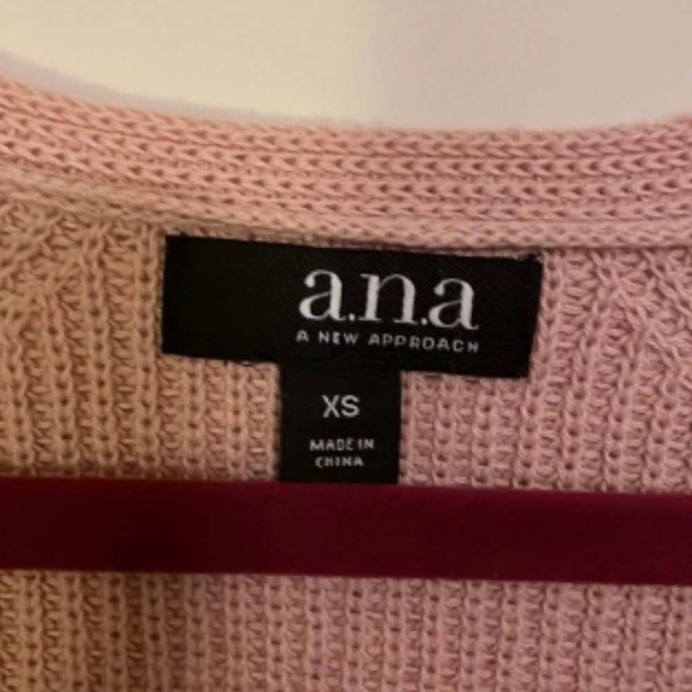 A.n.a. A New Approach Women’s Pink knit Sweater Oversized Extra Small XS - Picture 9 of 10